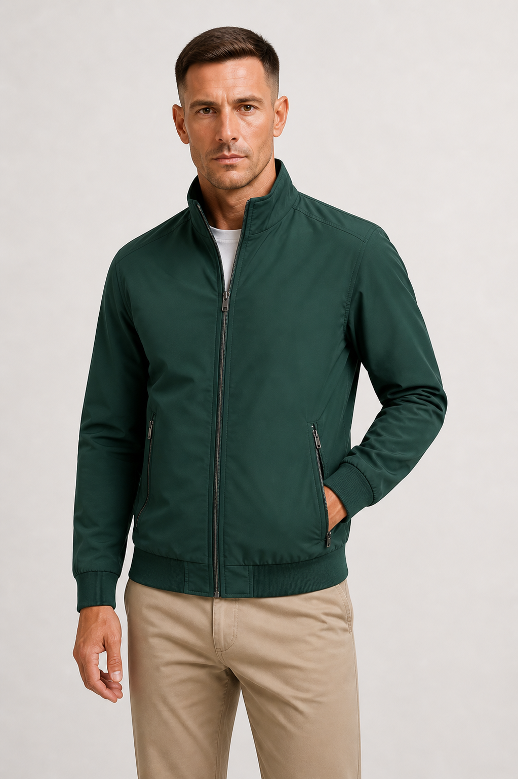 Men's Mid-Season Jacket Windproof Water-Repellent Modern Comfort