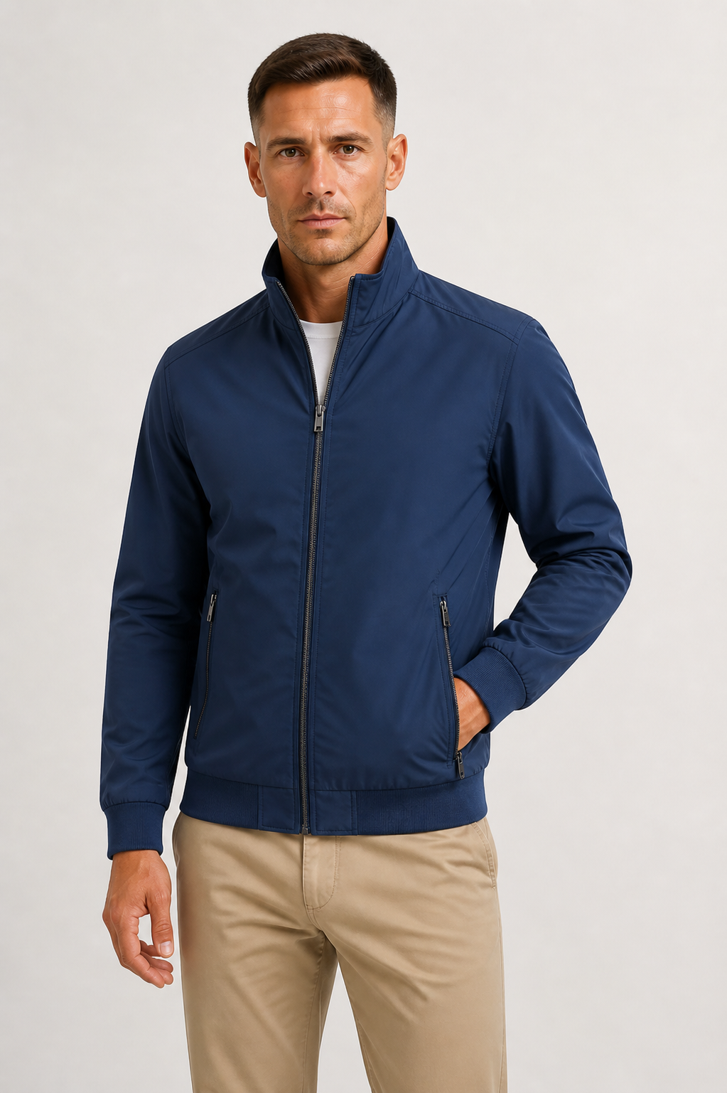 Men's Mid-Season Jacket Windproof Water-Repellent Modern Comfort
