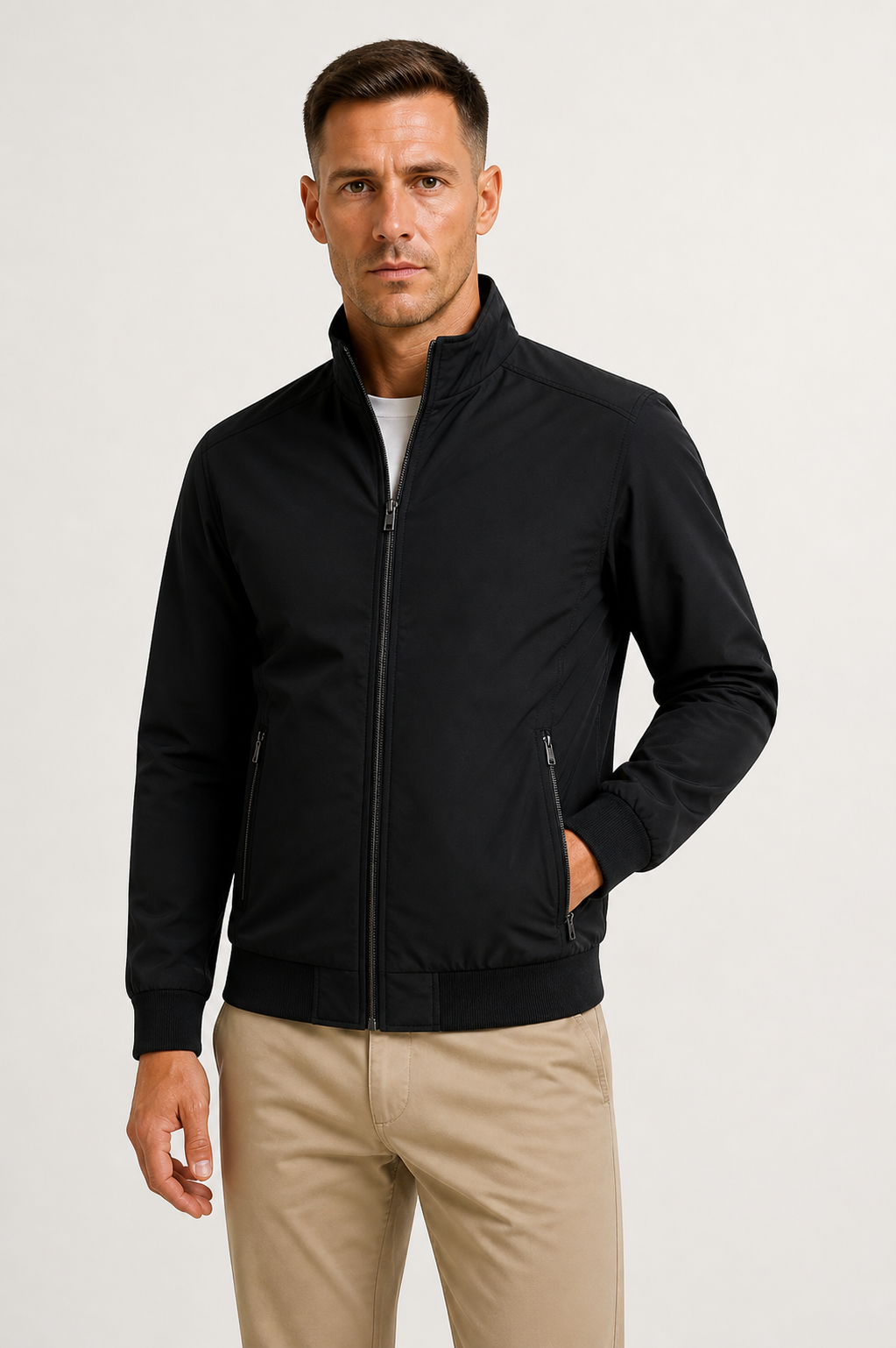 Men's Mid-Season Jacket Windproof Water-Repellent Modern Comfort