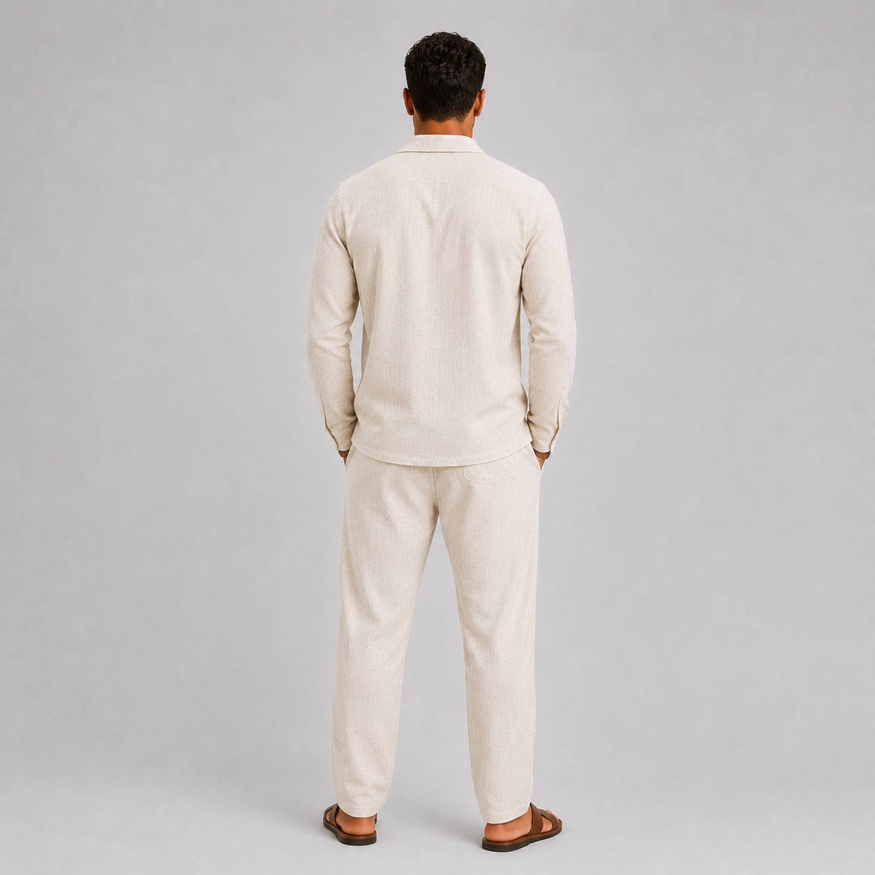 Men's Linen Set Cuban Collar Timeless Summer Style