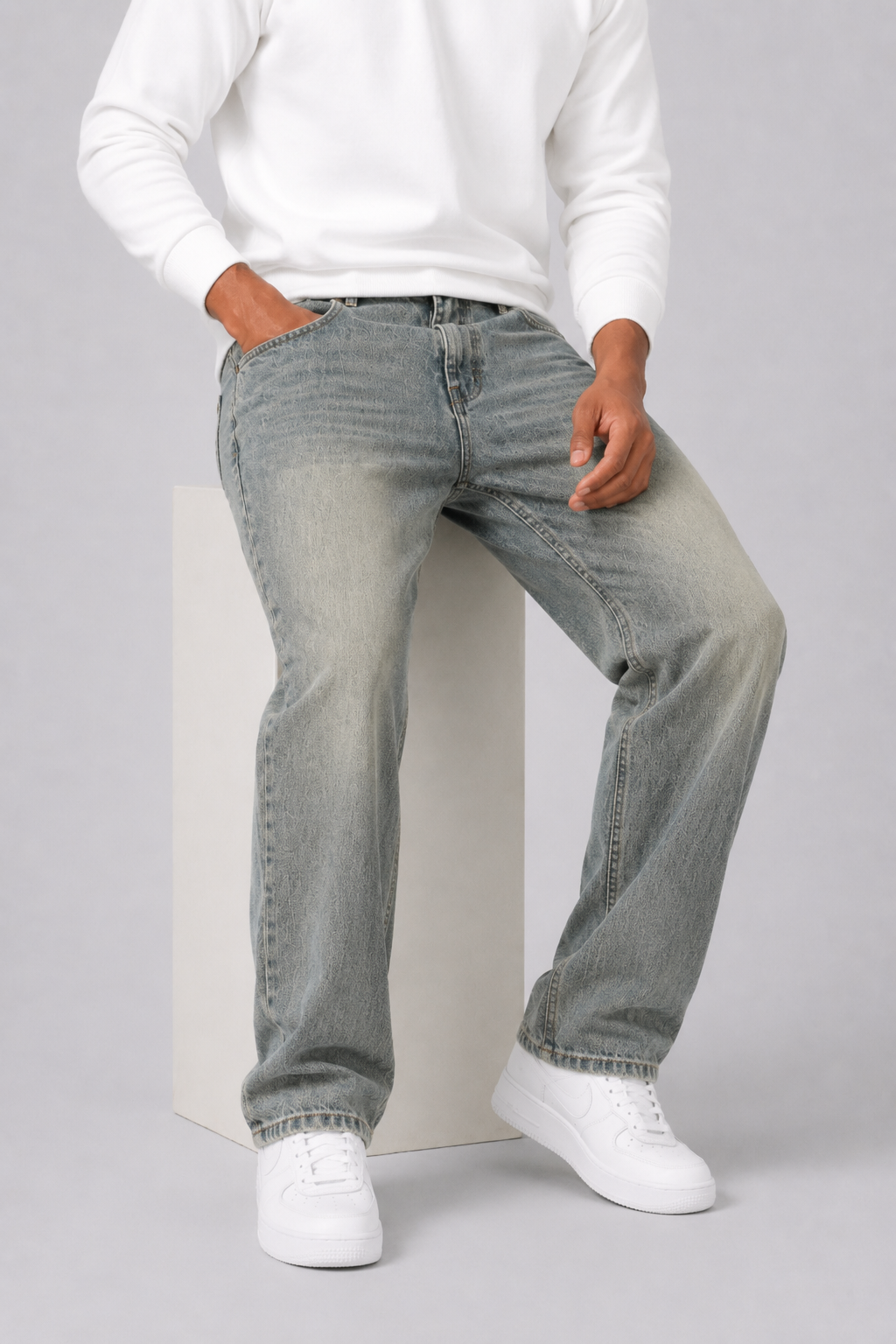 Men's Straight-Fit Jeans Timeless Casual Style