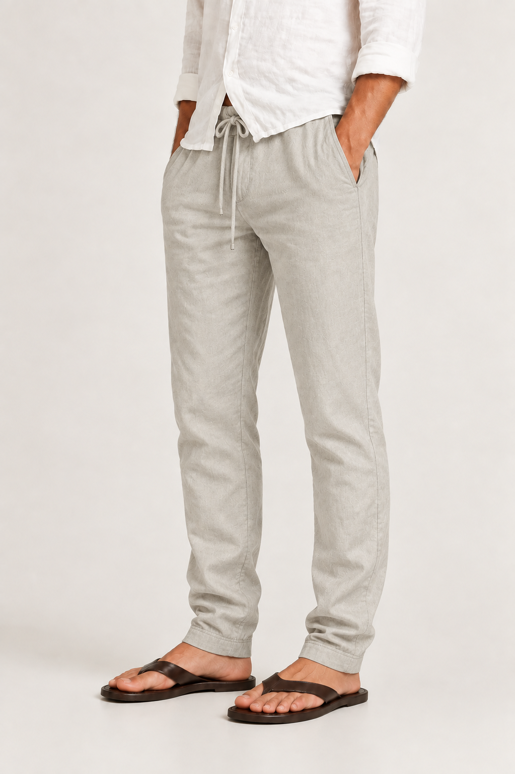 Men's Joggers with Drawstring and Straight Leg