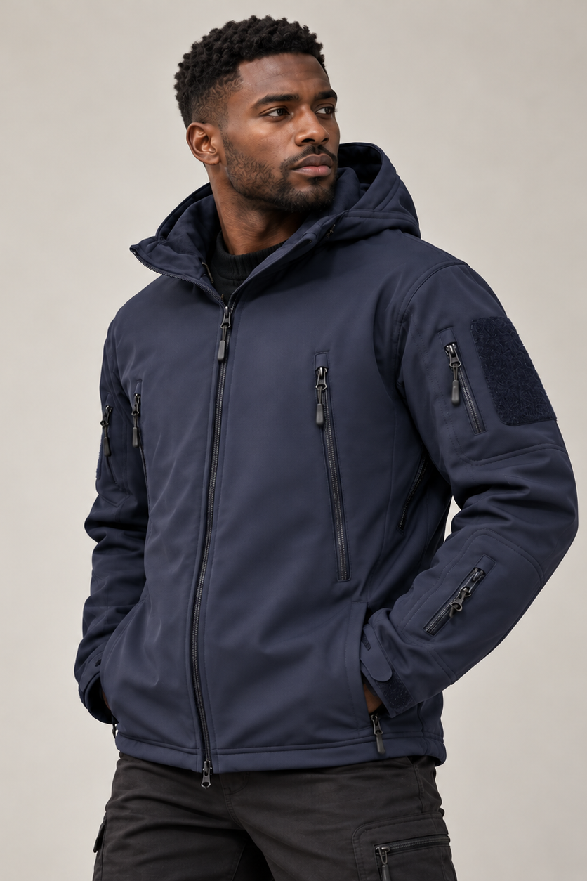 Windproof Jacket with Fleece Lining