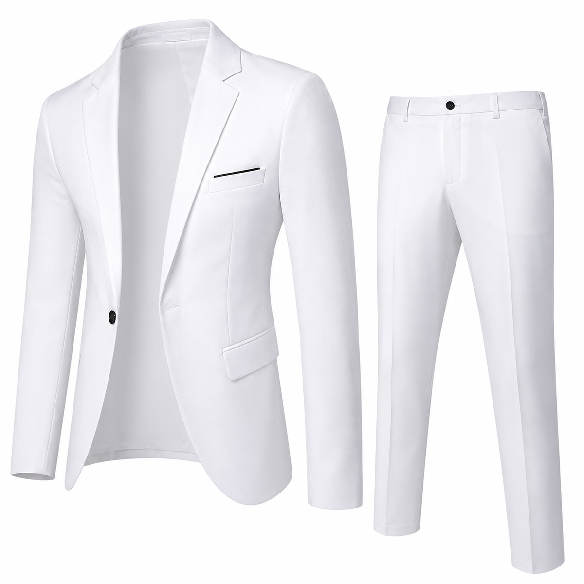 2-Piece Suit with Blazer and Trousers for Men