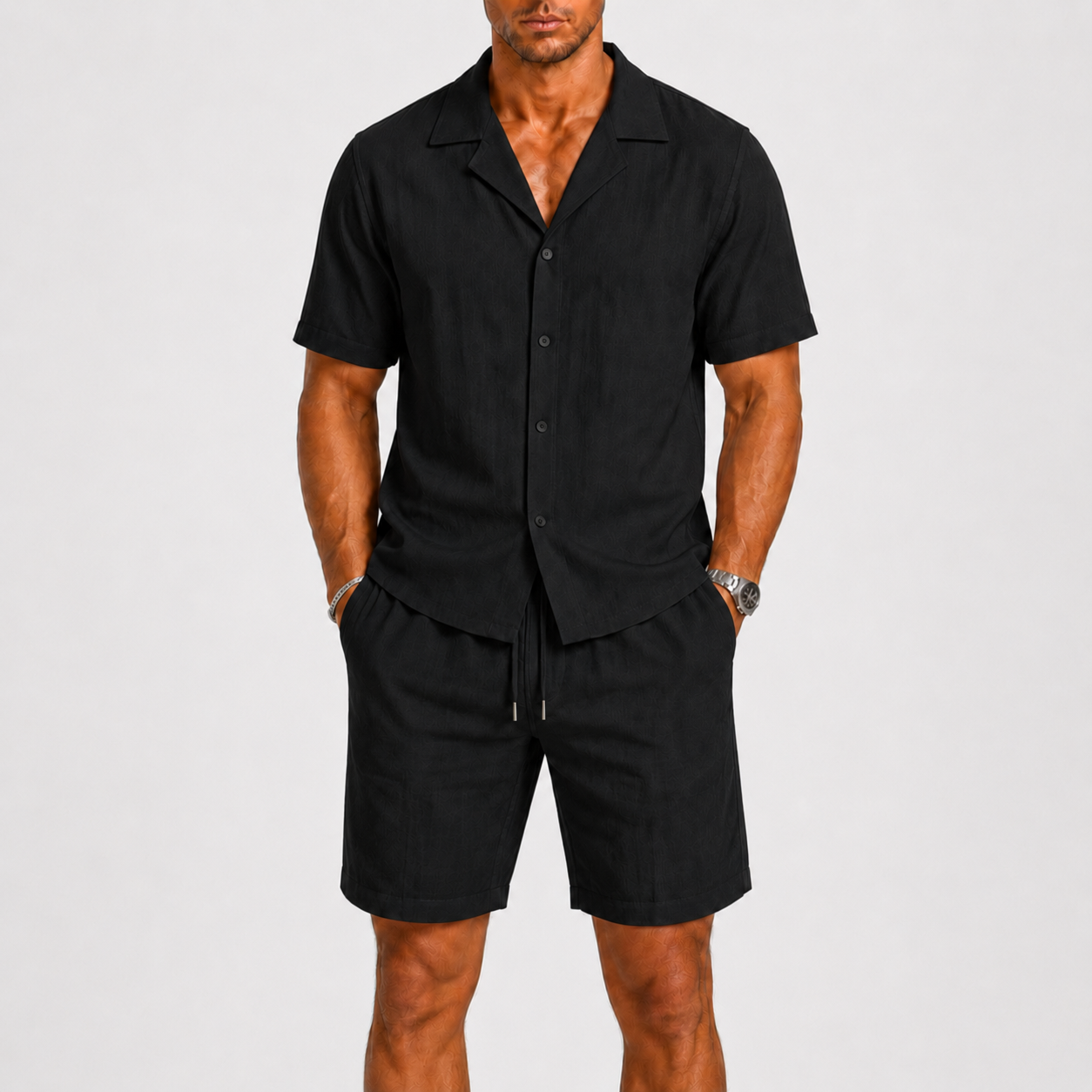 Men's Linen Set Relaxed Summer Elegance