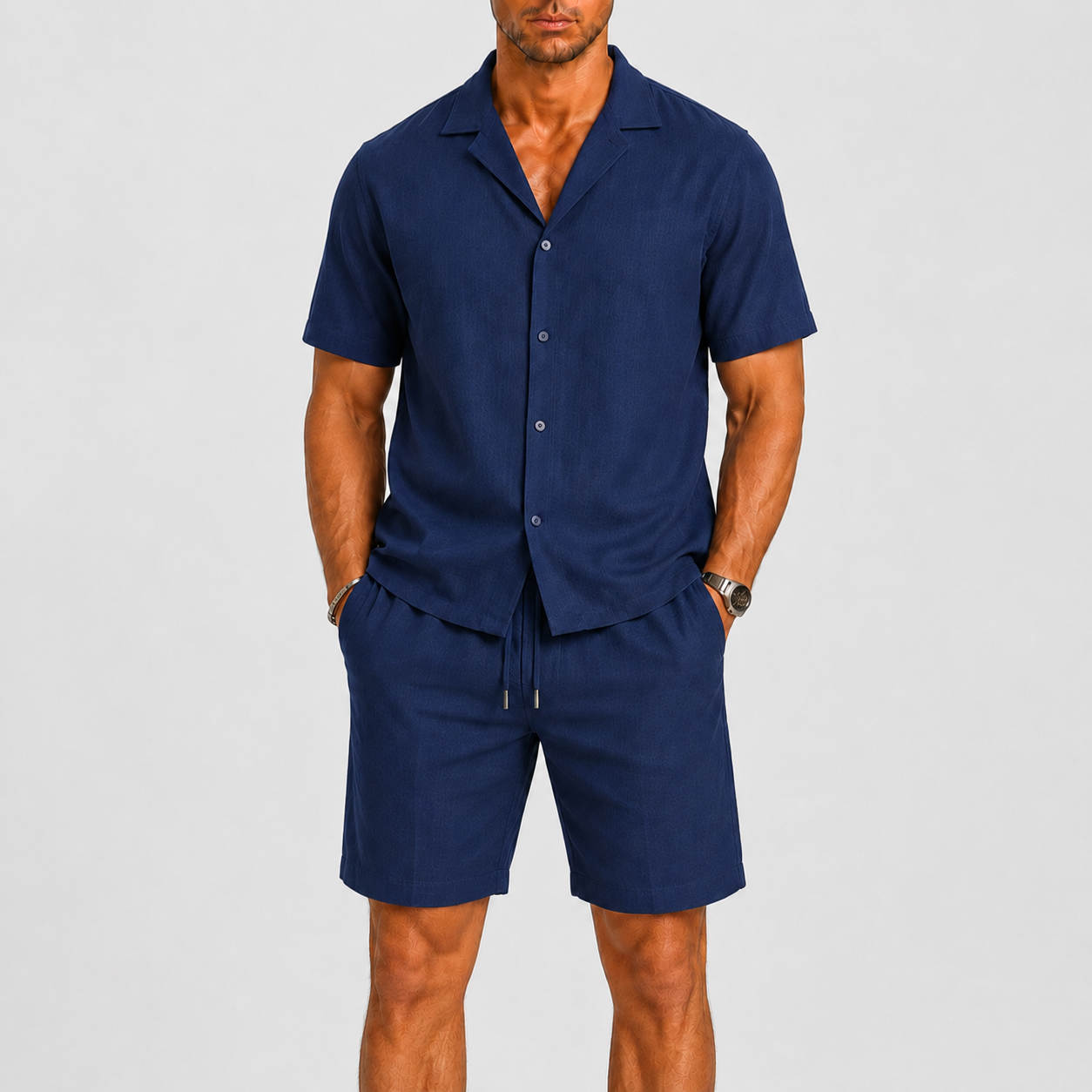 Men's Linen Set Relaxed Summer Elegance