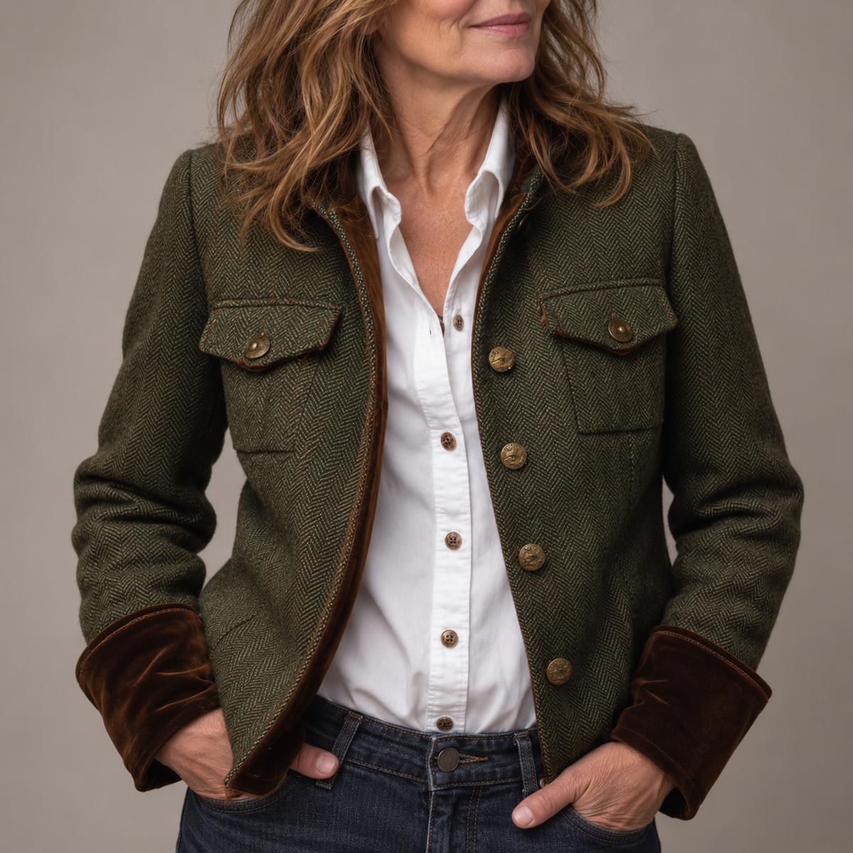 Women's Textured Chevron Jacket