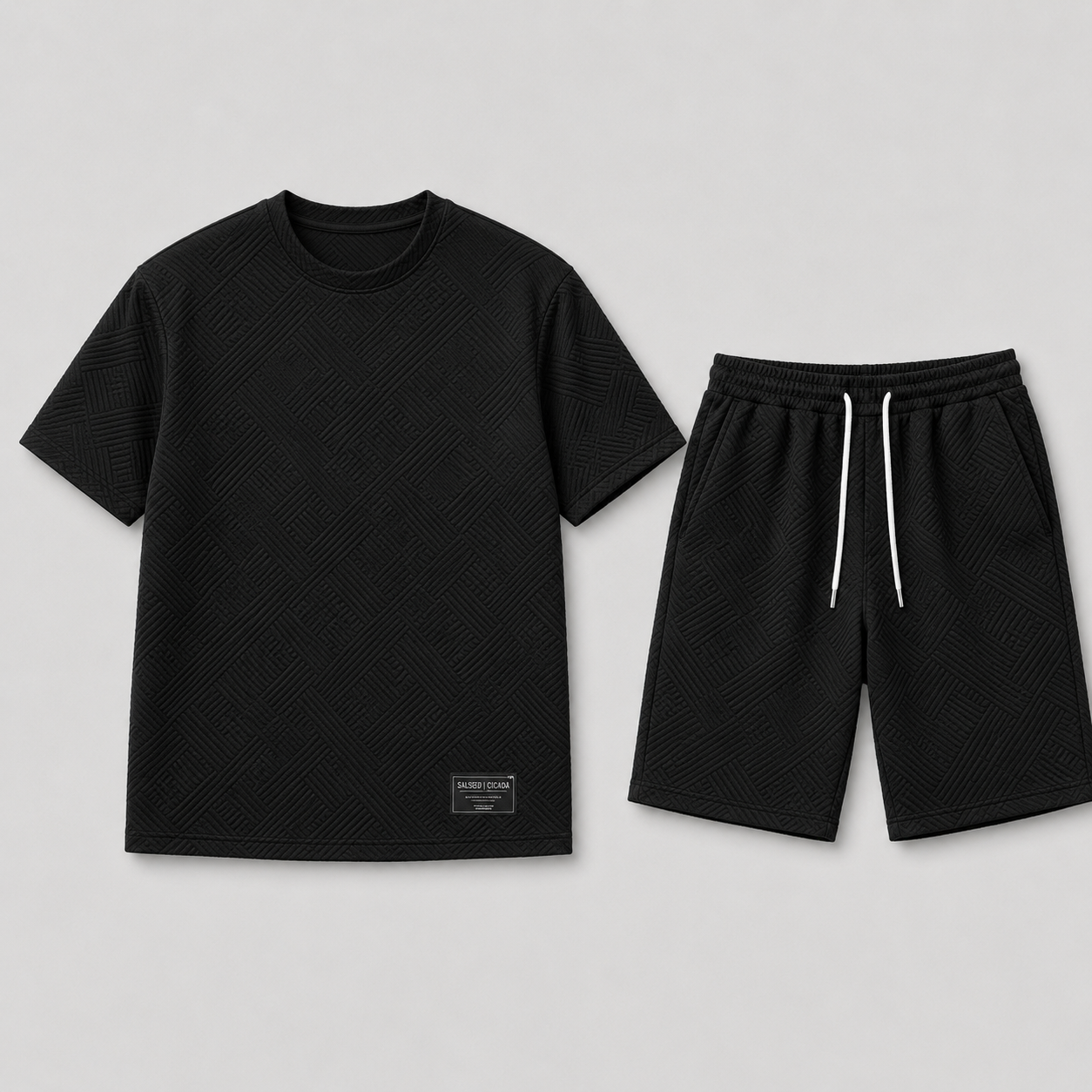 Men's Sporty Summer Set with Oversized T-shirt and Shorts