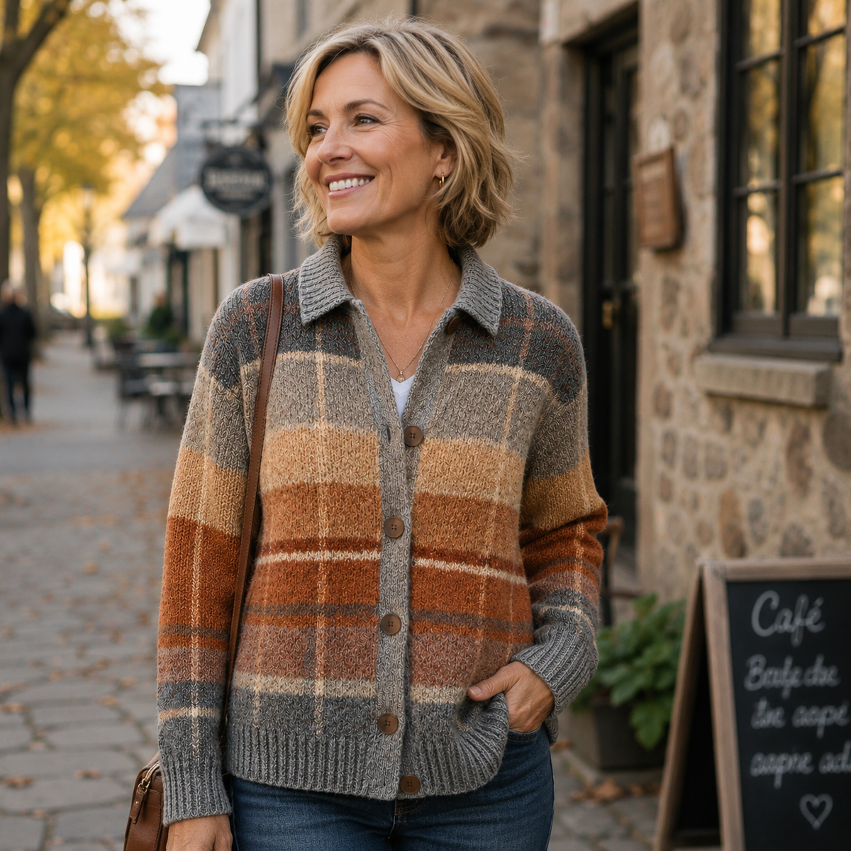 Women's Gingham Check Vest