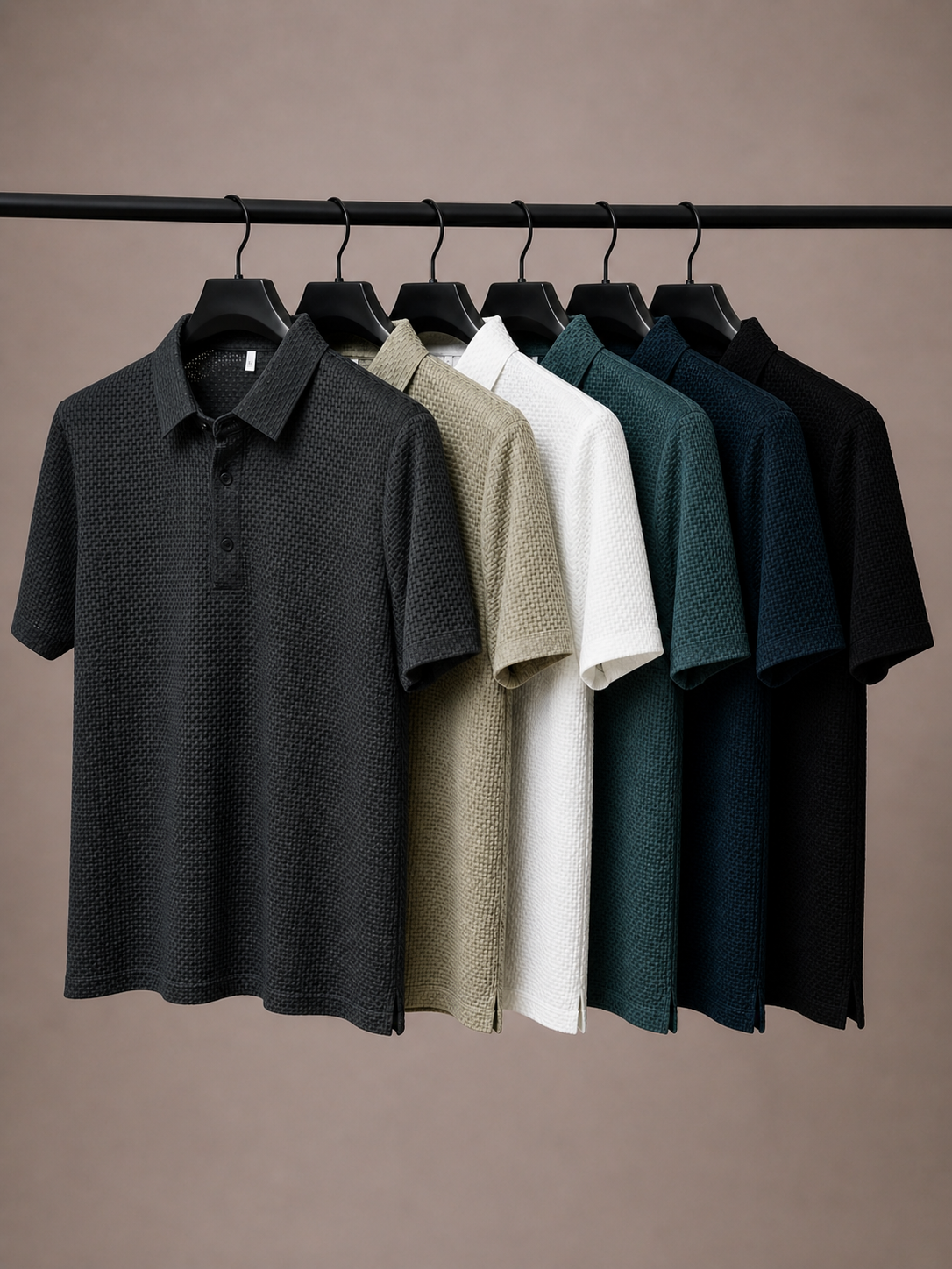 Men's Polo Anti-Crease Short Sleeves Modern Fit