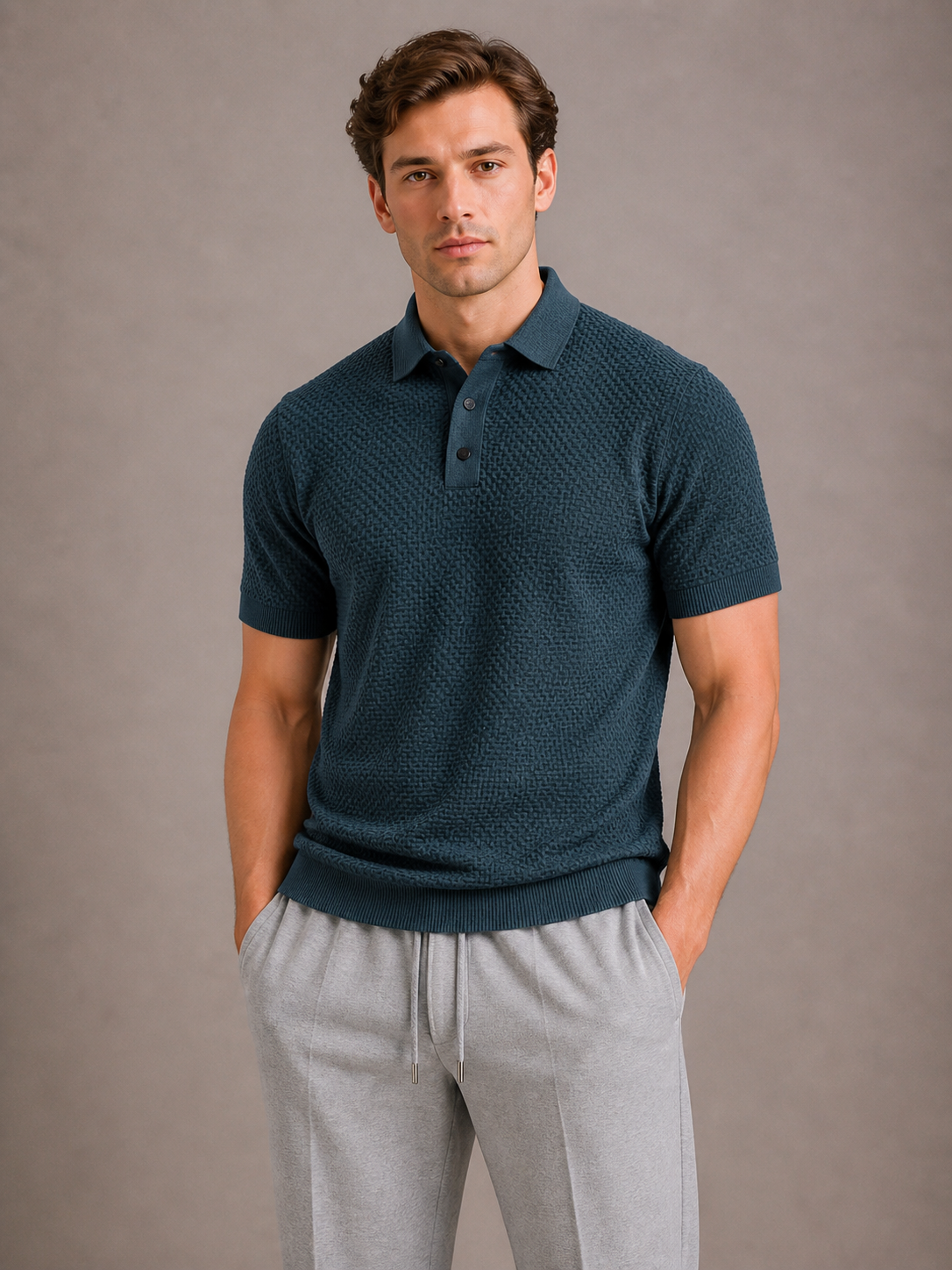 Men's Polo Anti-Crease Short Sleeves Modern Fit