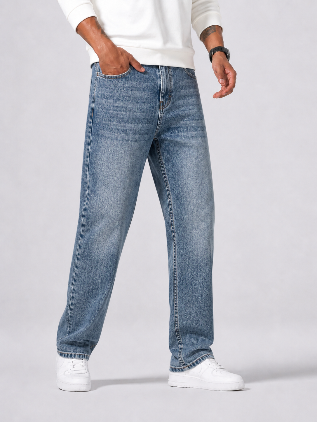Men's Jeans Straight Legs Relaxed Fit