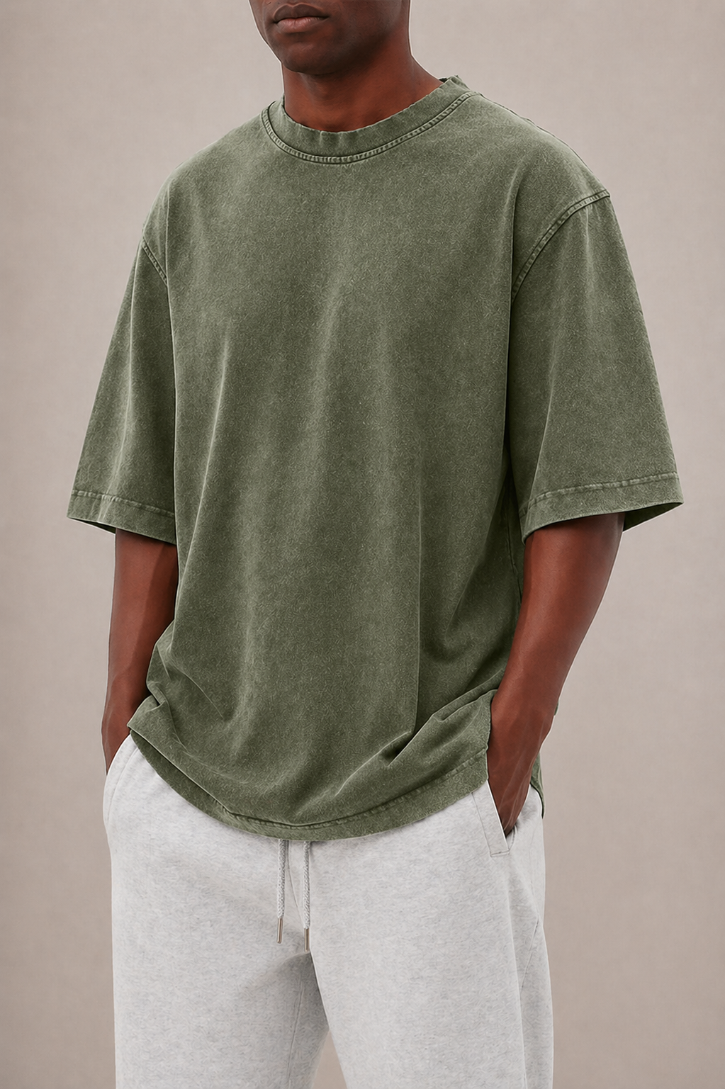 Men's Oversized T-Shirt Cotton Relaxed Fit
