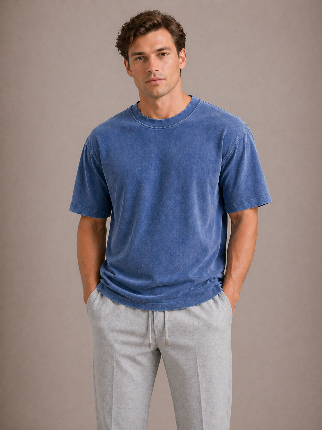 Men's Oversized T-Shirt Cotton Relaxed Fit