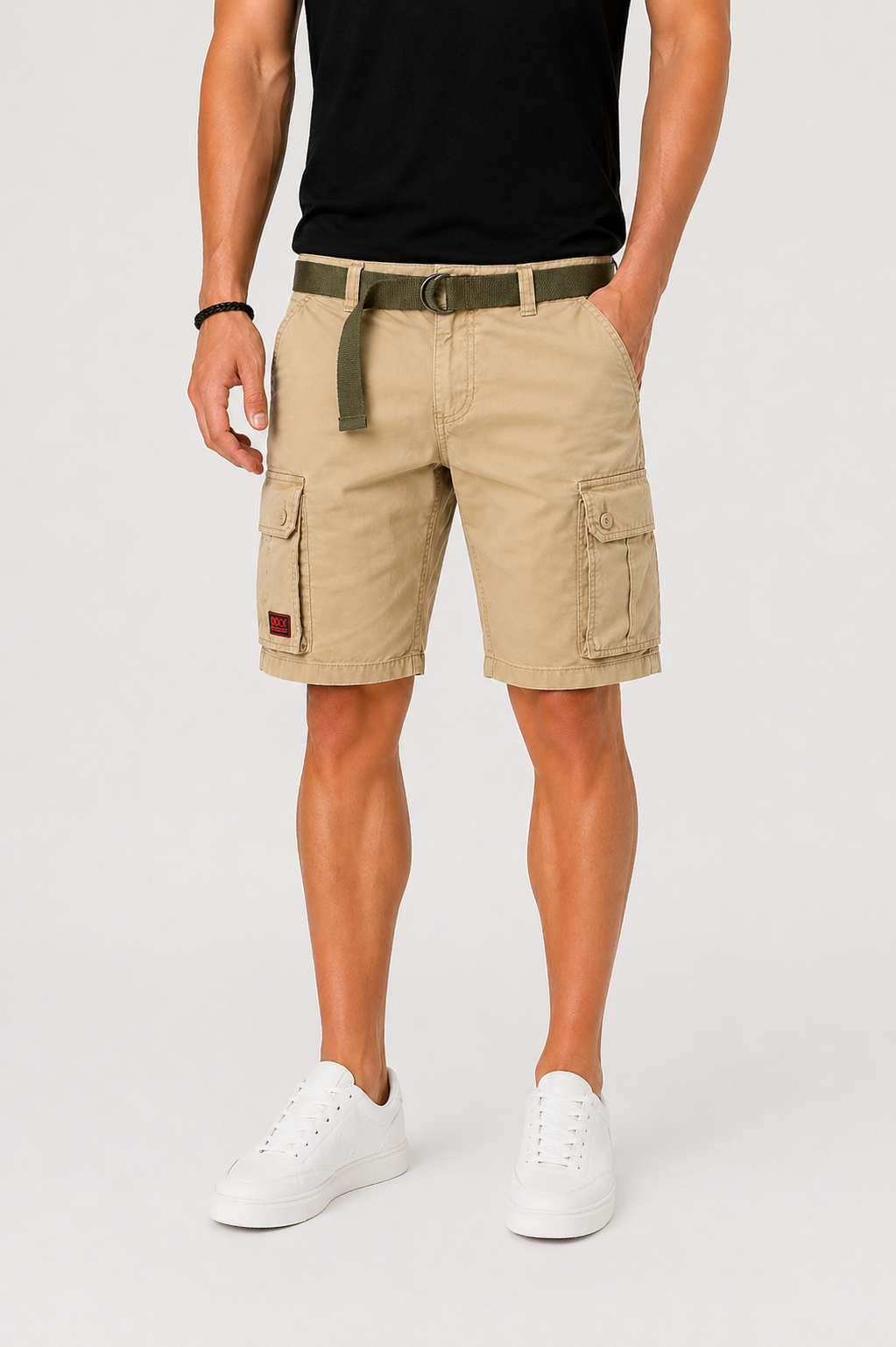 Men's Cargo Shorts Multiple Pockets Regular Fit