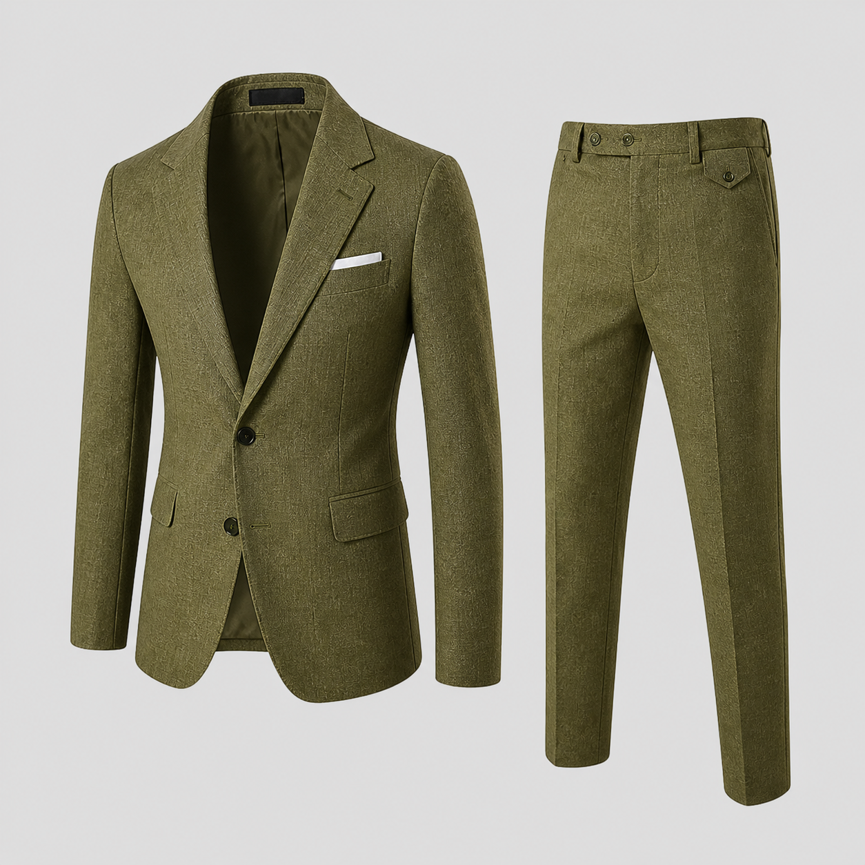 Men's Linen Suit Slim-Fit Summer Elegance