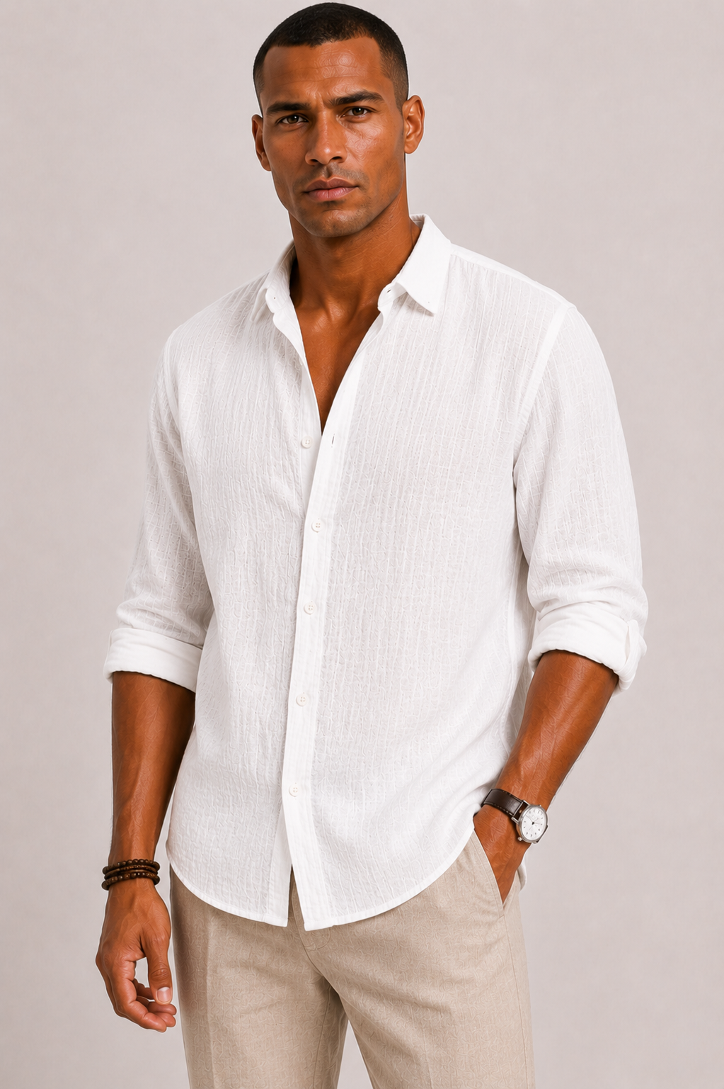 Men's Cotton Structured Shirt Classic Fit