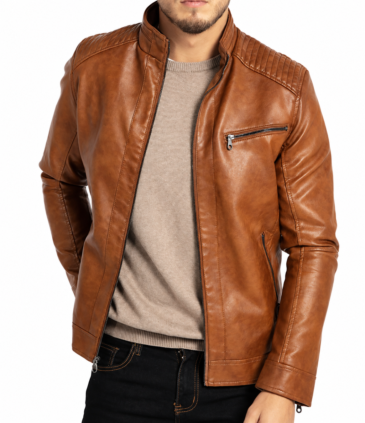 Timothy Faux Leather Jacket
