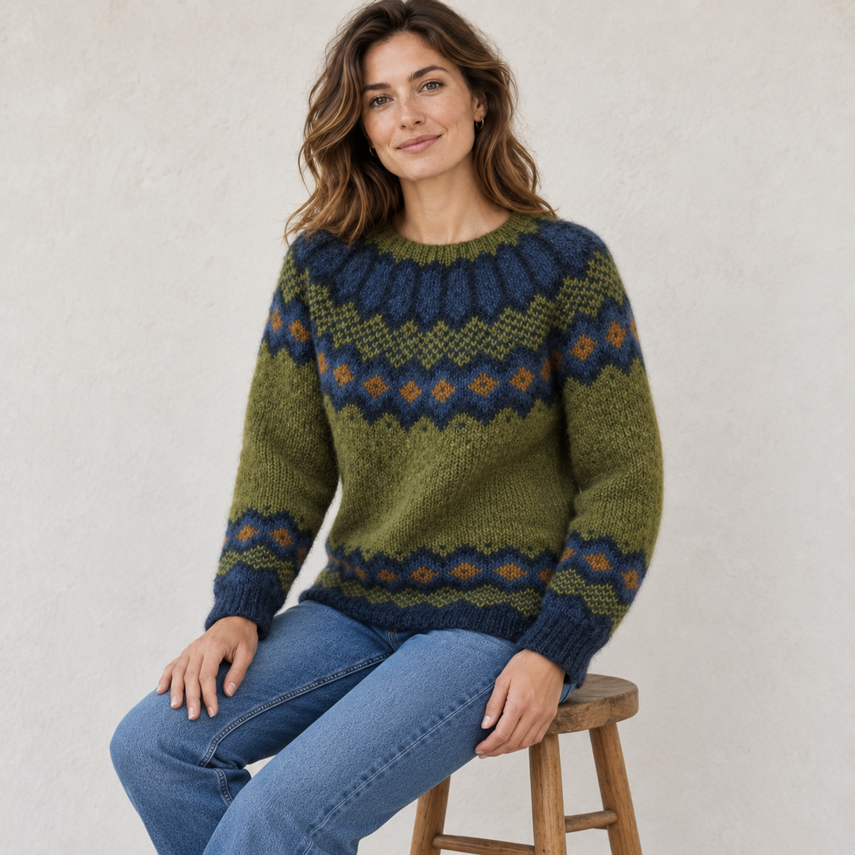 Women's Diamond Pattern Sweater