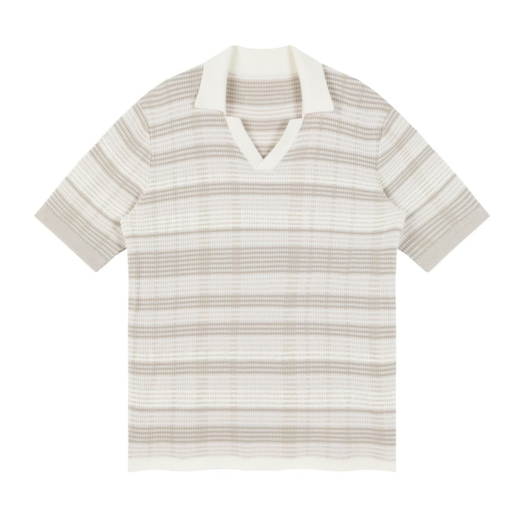Praiano Striped Knit Polo