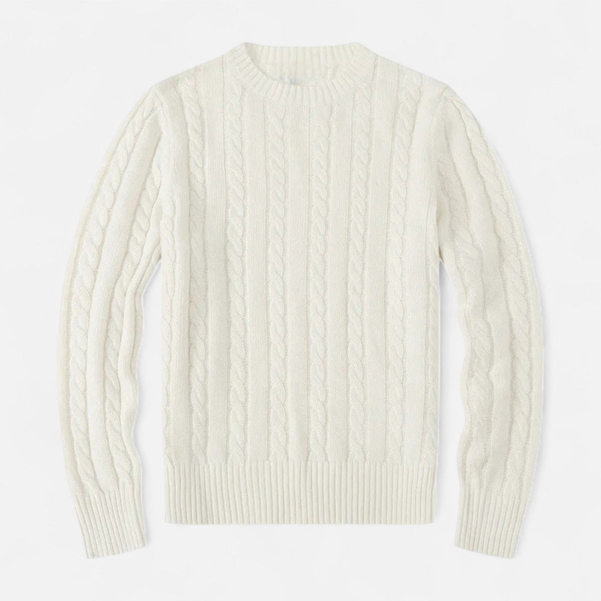 Men's Classic Crew Neck Cotton Blend Sweater