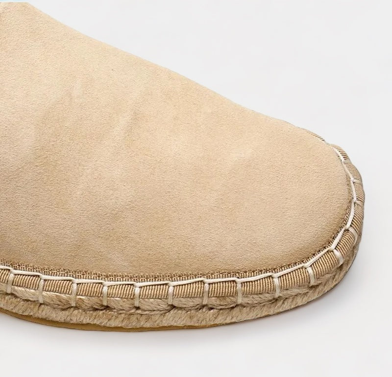 OLD MONEY Tressed Suede Loafers