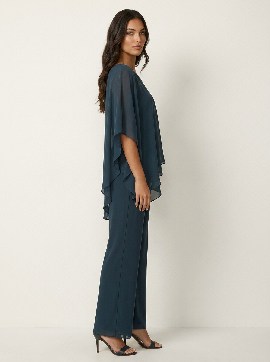 Co-ord Set Ladies Chiffon Top and Trousers