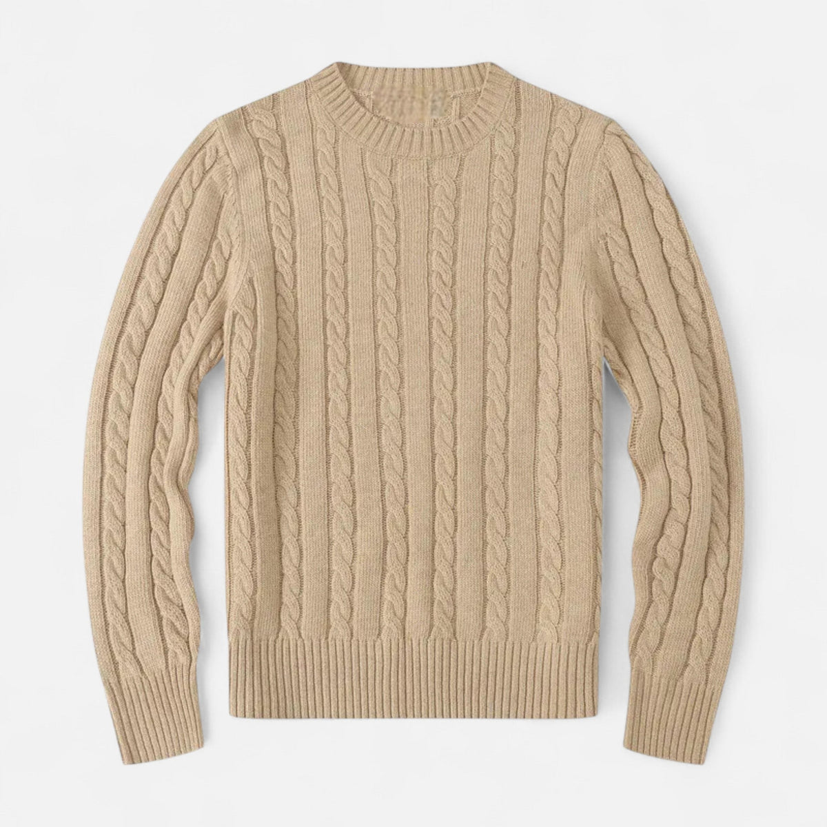 Men's Classic Crew Neck Cotton Blend Sweater