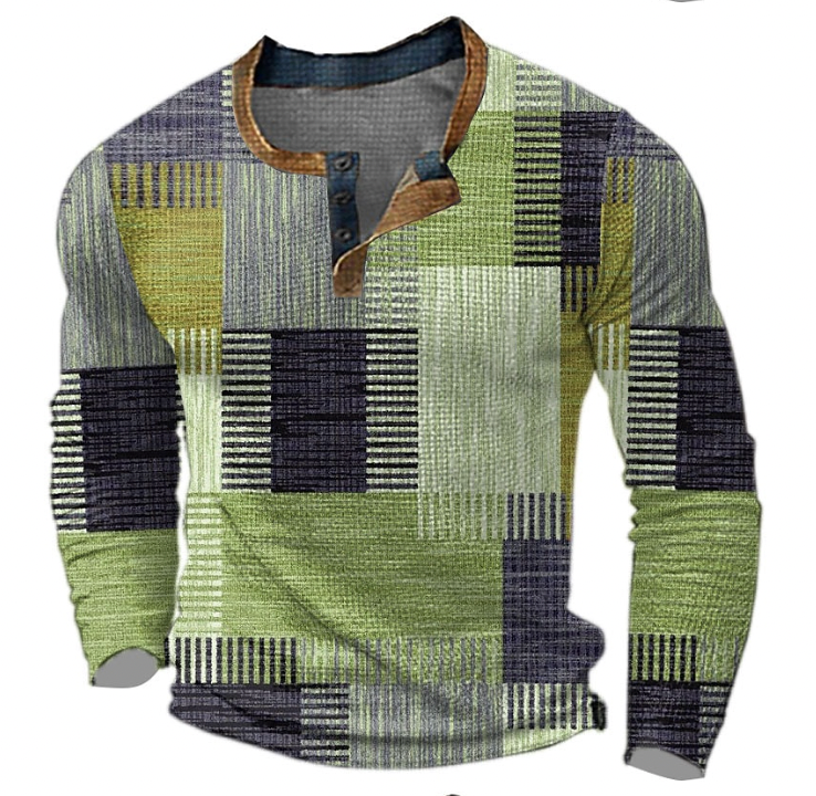 Men's Stylish Knit Sweater with Unique Patterns