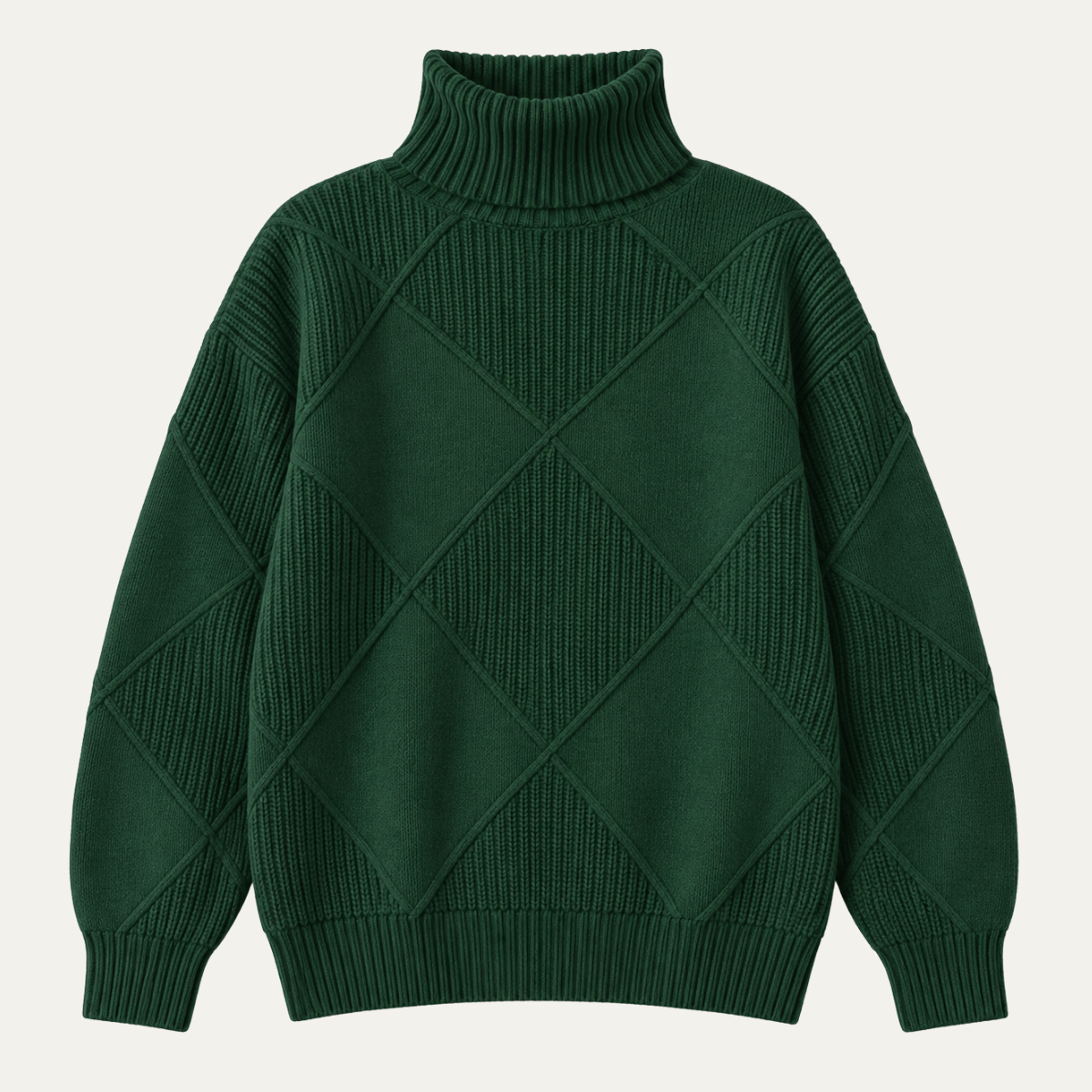 Women's Knit Top with Ribbed Panelling