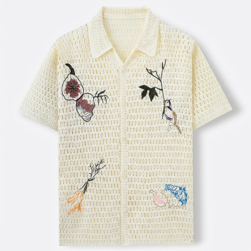 Capri Crochet Polo