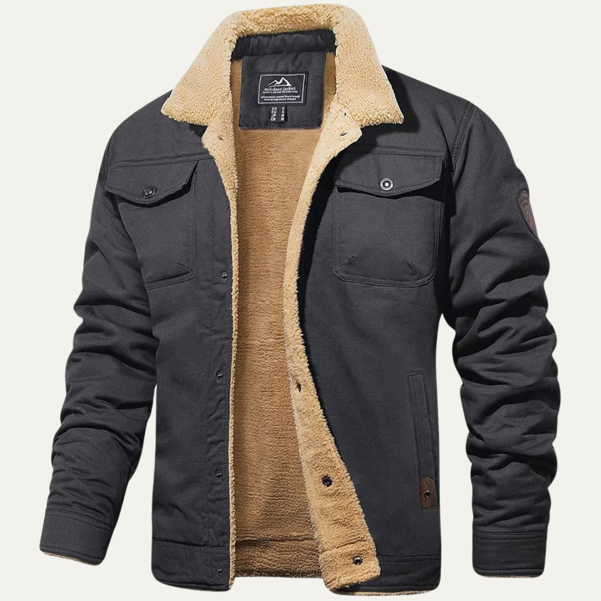 Cozy Fleece-Lined Men's Winter Jacket
