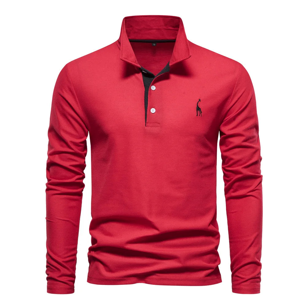 Long Sleeve Polo for Men | Timeless Style and Effortless Comfort