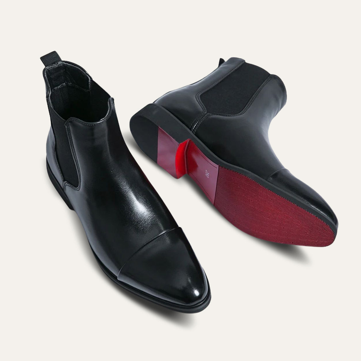 Stylish Classic Men's Faux Leather Chelsea Boots