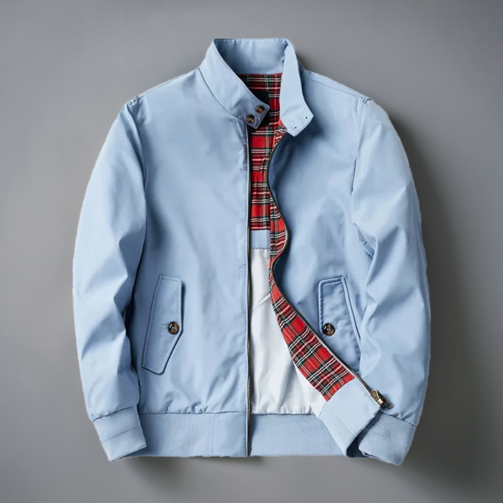 Men's Autumn Harrington Bomber Jacket with Zip