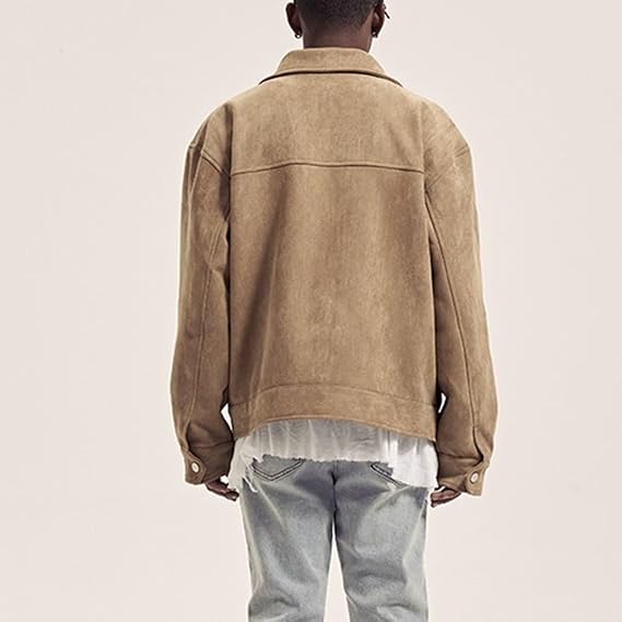 Men's Cargo Jacket with Pockets and Zip – Perfect for Autumn