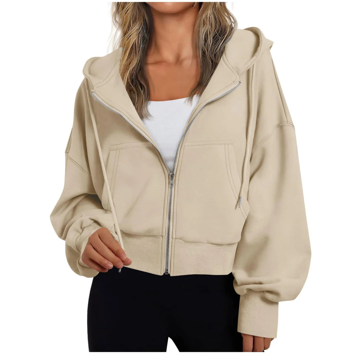 Ladies Hoodie with Zip and Hood
