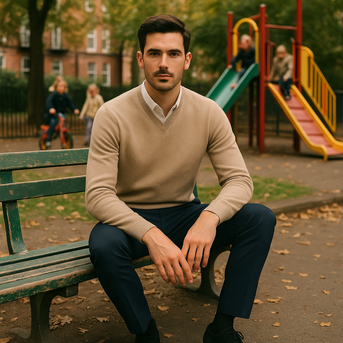 Luxurious Men's Wool Sweater - Elegant Design