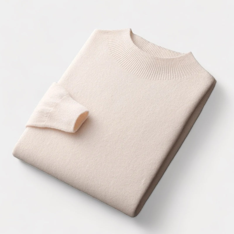 OLD MONEY Merino Wool Half Turtleneck Sweater