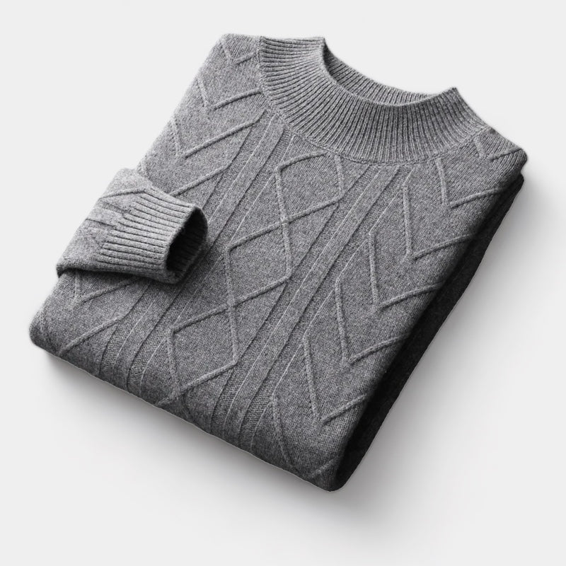OLD MONEY Merino Wool Tressed Sweater