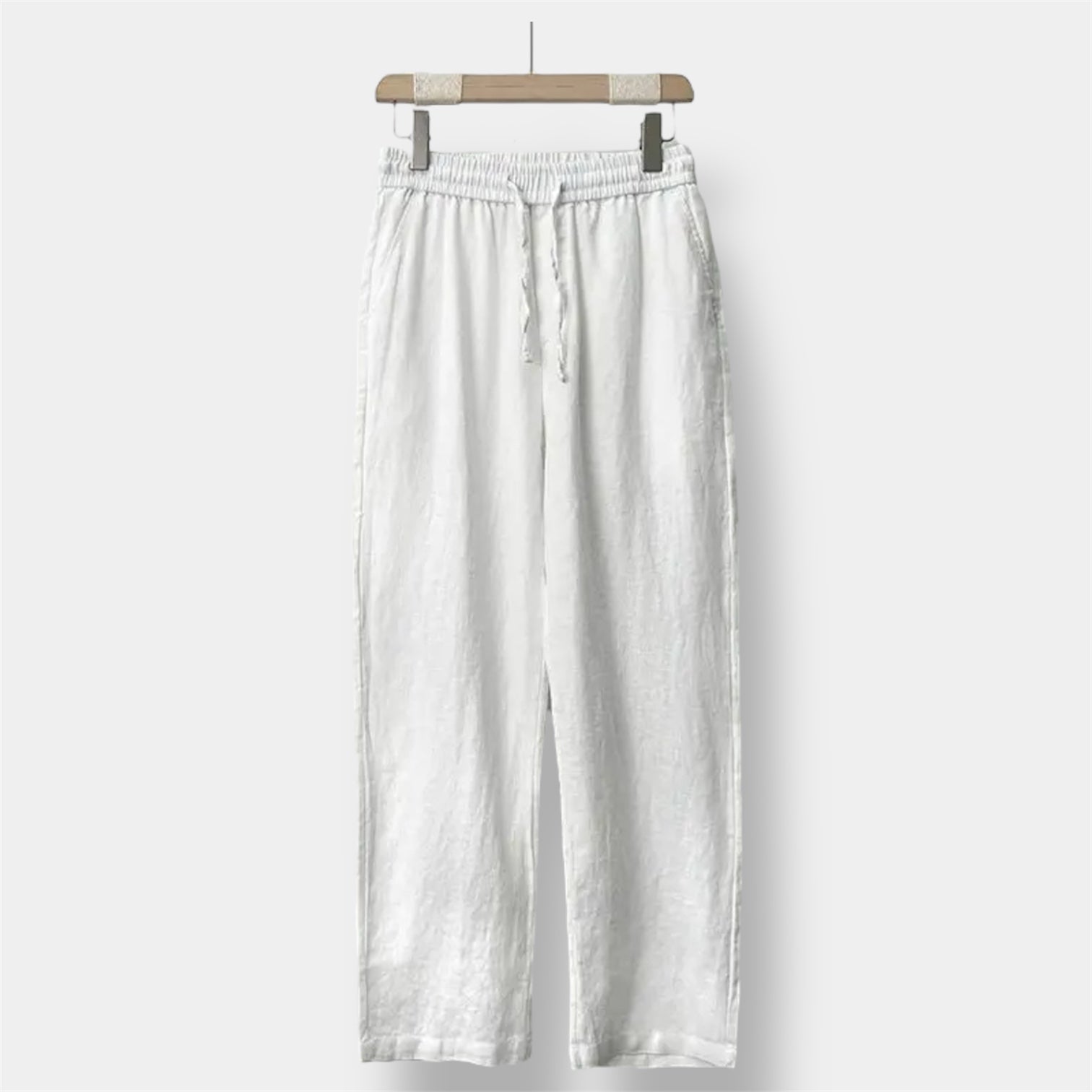OLD MONEY Straight Fit Linen Trouser