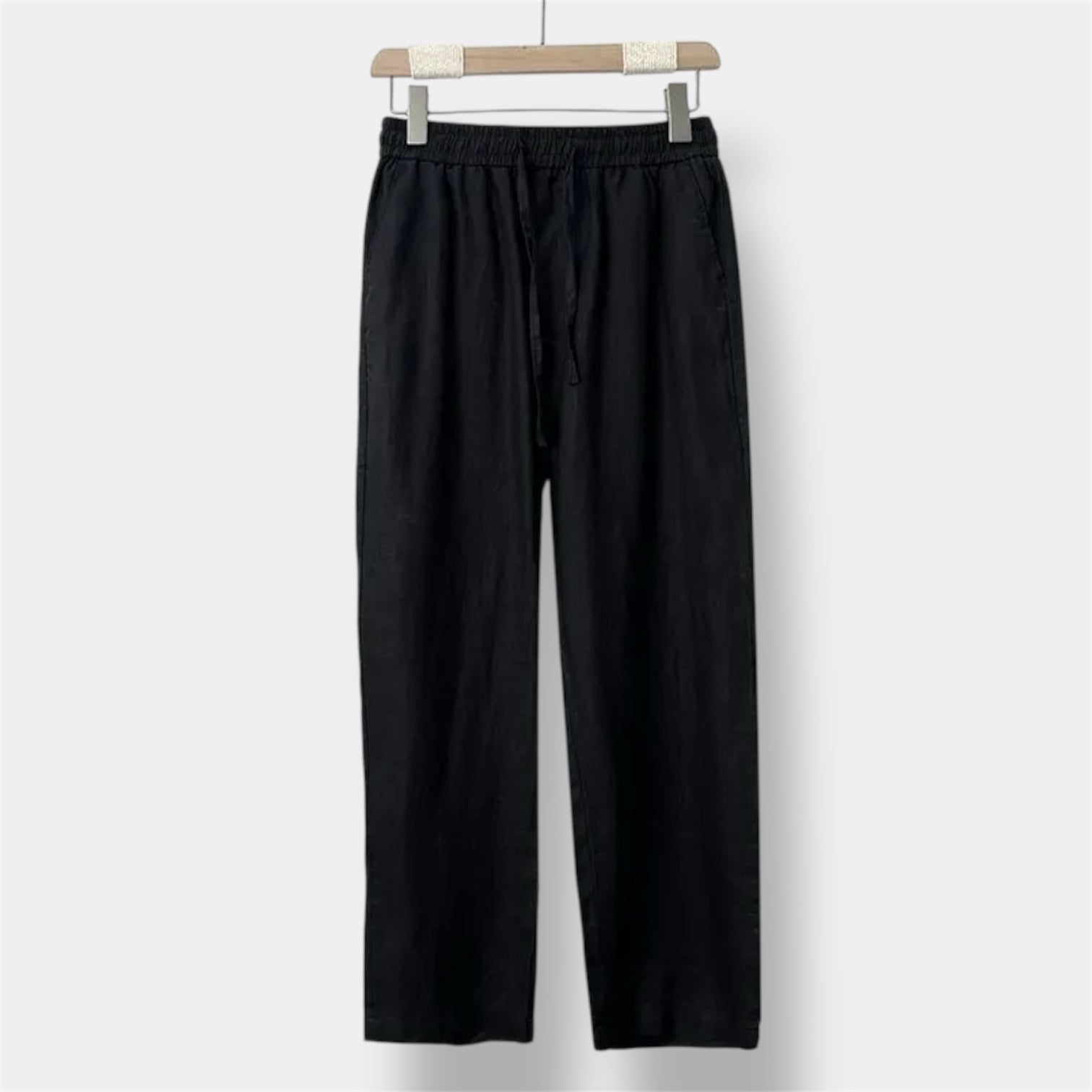 OLD MONEY Straight Fit Linen Trouser