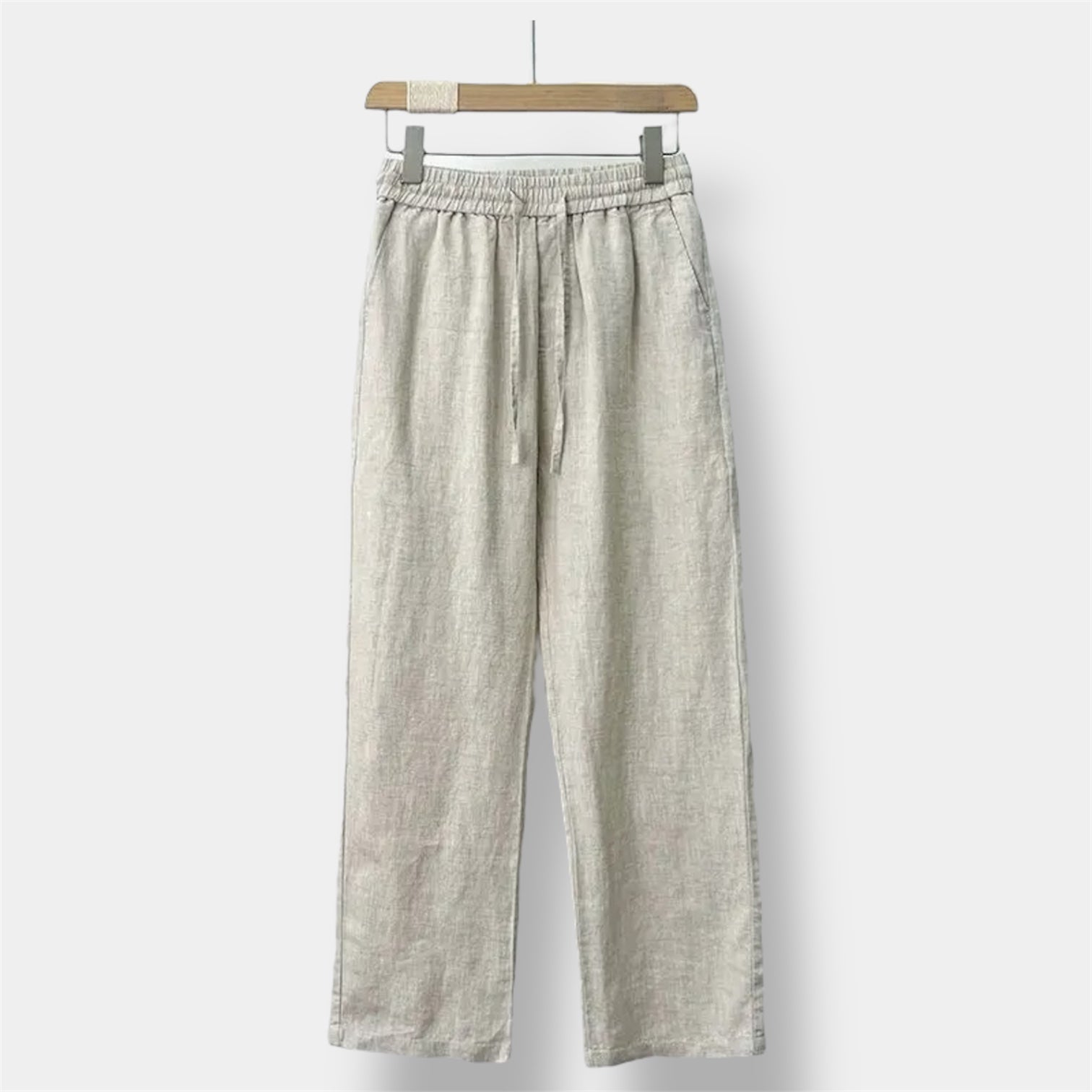 OLD MONEY Straight Fit Linen Trouser