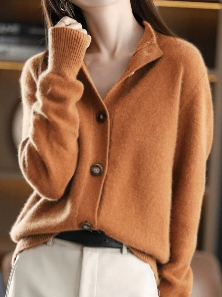 Classic Women's Button-Up Cardigan for Ultimate Comfort