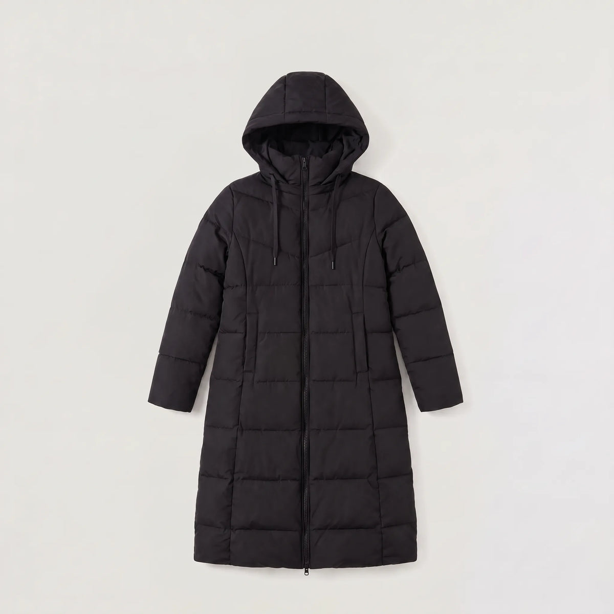 Long Women's Winter Coat Padded with Hood