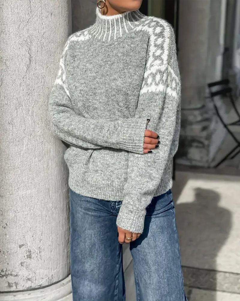 Cozy Knit Turtleneck Sweater for Women