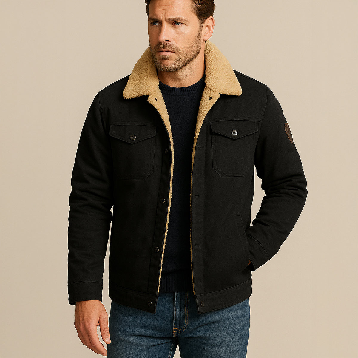 Cozy Fleece-Lined Men's Winter Jacket