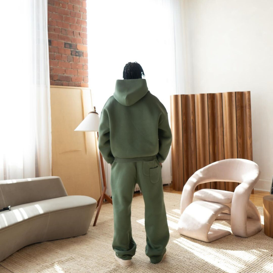 Men's Two-Piece Tracksuit: Hoodie and Jogging Bottoms Set