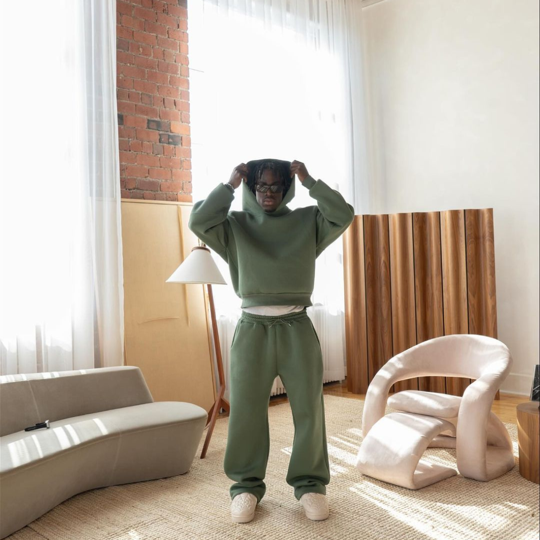 Men's Two-Piece Tracksuit: Hoodie and Jogging Bottoms Set
