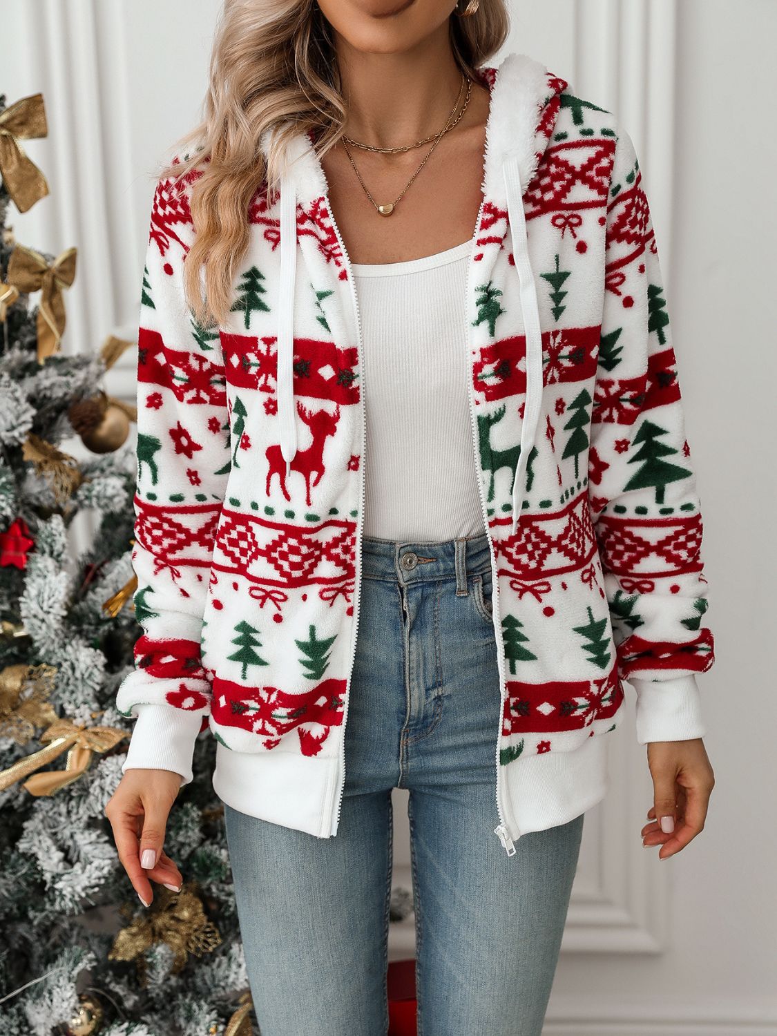 Ladies Christmas Hoodie | Warm, festive, and completely in the spirit